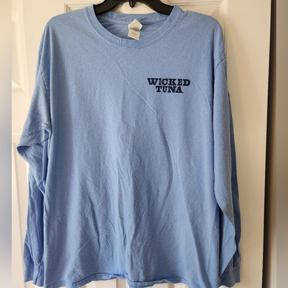 Men's Wicked Tuna Blue Long Sleeve Shirt